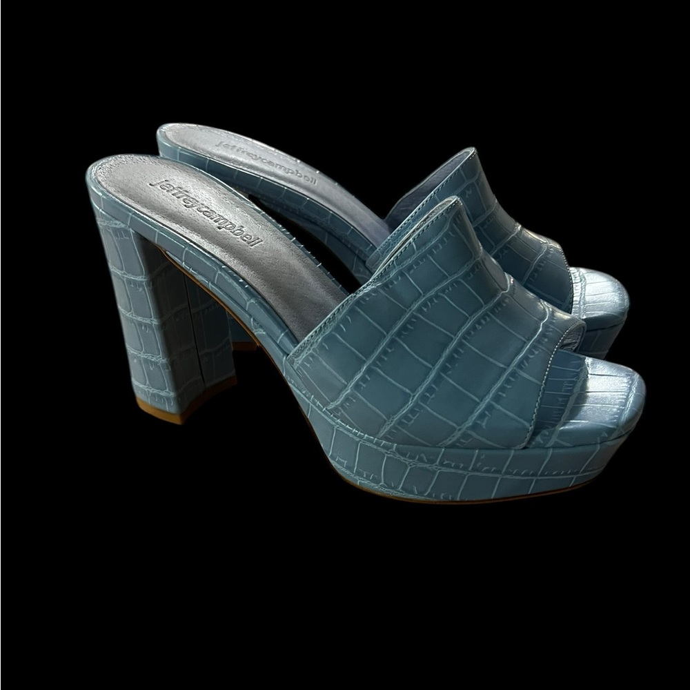 COPY - Jeffrey Campbell Blue Platform Heels size 7.5 med